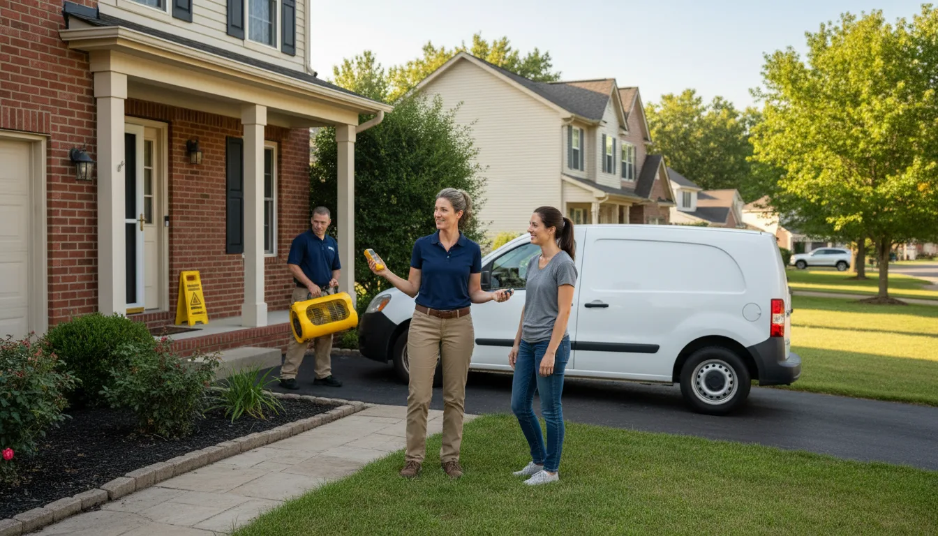 Residential water damage restoration in Laguna Beach, CA